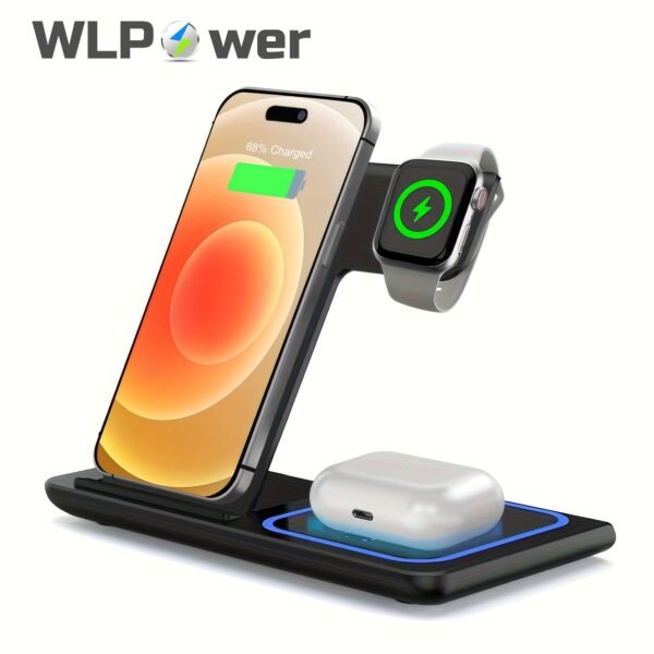 3-in-1 Magnetic Foldable Wireless Travel Charger Pro Max -- MotPoet