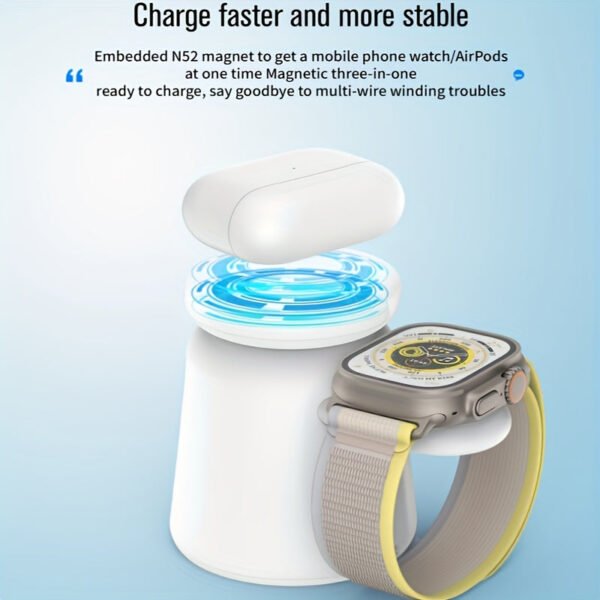 3-in-1 Magnetic Foldable Wireless Charger -- MotPoet