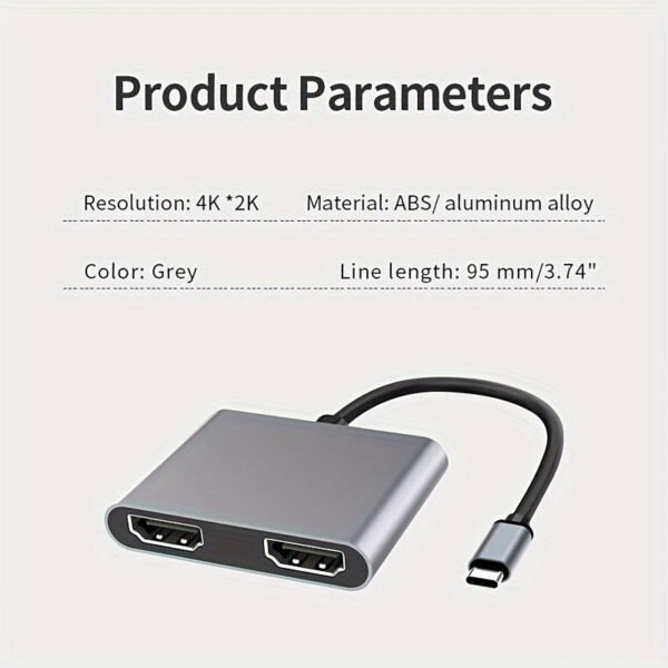 2-in-1 HDTV to Type-C Extension -- MotPoet