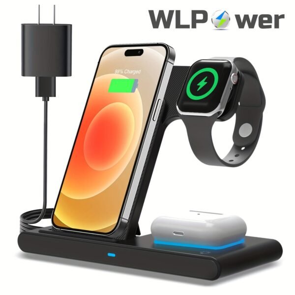 3-in-1 Magnetic Foldable Wireless Travel Charger Pro Max -- MotPoet
