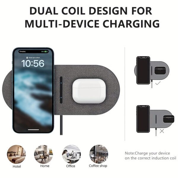 2-in-1 Wireless Charger Pad -- MotPoet
