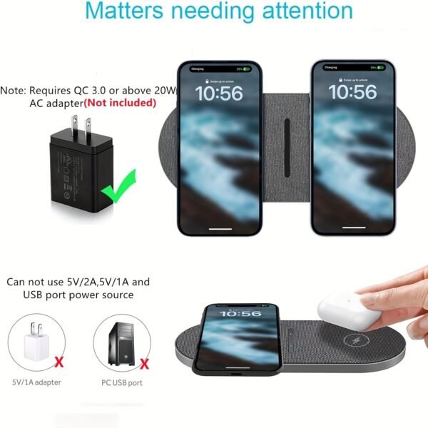 2-in-1 Wireless Charger Pad -- MotPoet