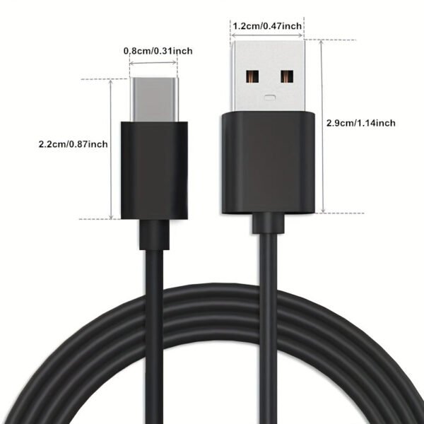 USB-A to USB-C Cable 15W -- MotPoet