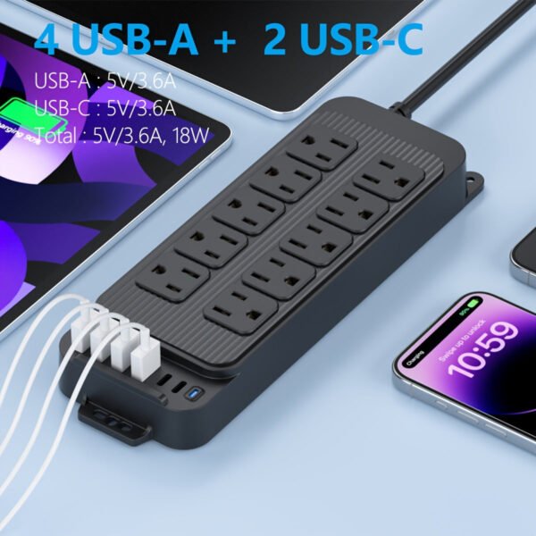 10-Outlet Power Strip -- MotPoet